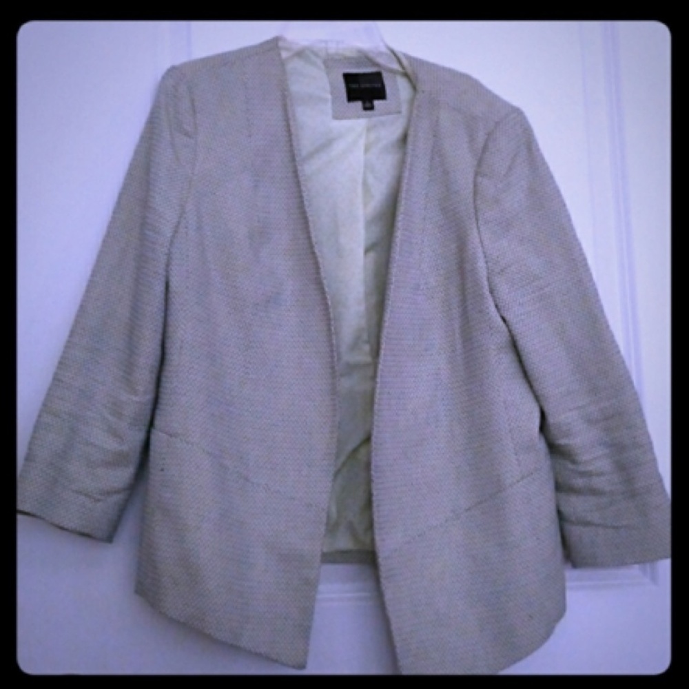 ⛱️The Limited - Cream Open-Front Blazer - L